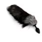 Black Silicone Small Raccoon Tail