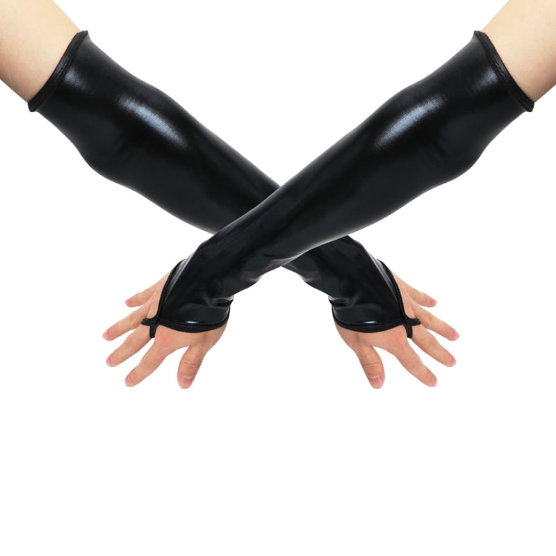 Black Finger less Sleeve Style Glove