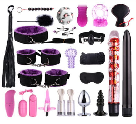 Hot Body Punishment BDSM beginner set purple