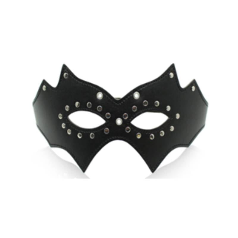 Black Eye Mask - small, pointed black mask for sensualizing and nights of mysteries