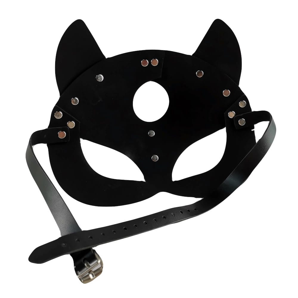 naughty and adorable catwoman mask in black color
