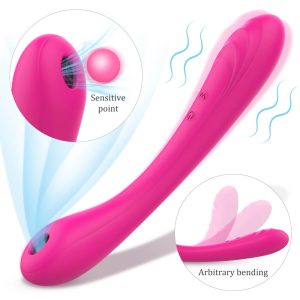 Charming Sucking Bendy Wendy Double Ended Vibrator