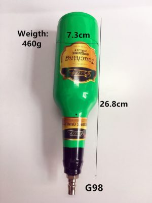 Extremely Pleasurable Beer Bottle Fleshlight Sex Machine Attachment, Realistic Male Masturbator Pocket Pussy, Sex Toy for Men - 26.8 cm Long Purple