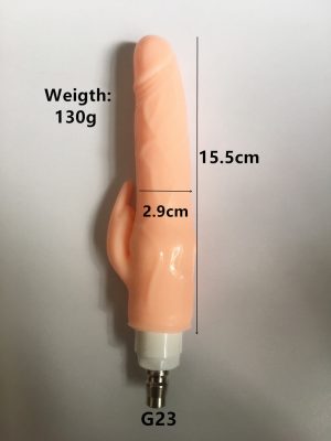 Sex Machine Dildo Attachment 15.5 cm Long Purple