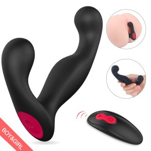 Prostate Vibrator - Remote Controlled Inflatable Butt Plug