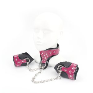 Posture Collar with Cuffs catwoman mask