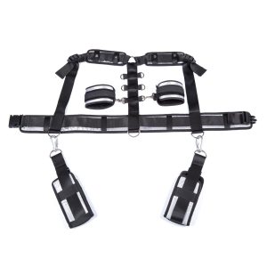 SM restraint kit wrist ankle sleeve & strap Cock Ring