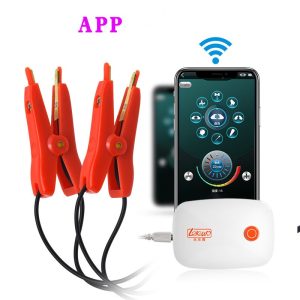 Double shock Nipple Clamp Mobile App Control Bluetooth Halloween PU