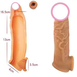 Silicone Shaft Size Increase realistic penis cover