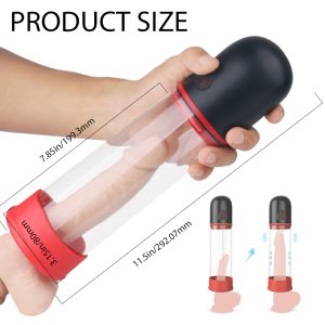 Electric Blow Job Machine with Vibrations Penis Extender