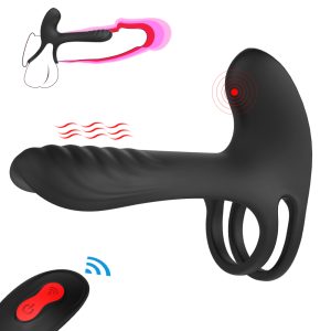 Remote Control Couples Vibrator Extra Shaft Girth Penis Extender