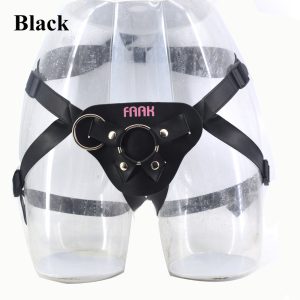 Leather Strap On Harness Panty Style Strap-On