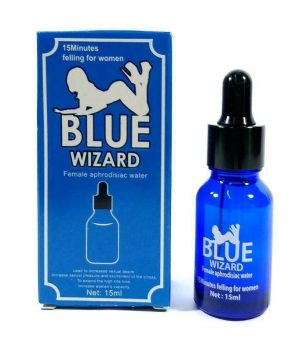 Blue Wizard Drops APHRODISIAC Water Based Lubricant Warm Cool Normal