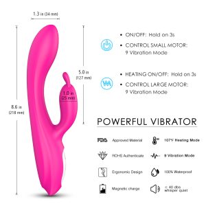 Rodger Rabbit Vibrator (Warming Technology) TPE Fetishistic Penis