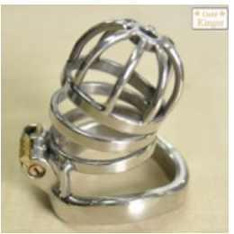 Denials Metal Chastity Lock Cage Nipple Clamps With Chain Metal