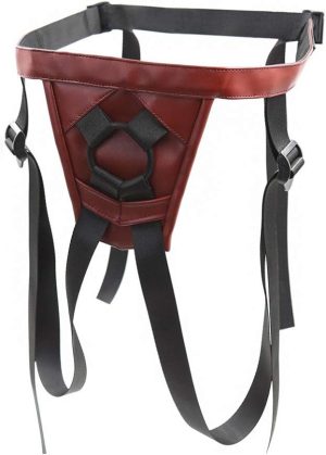 Healifty PU Leather Belt for Adult Lesbian Couples (Red) BDSM Bed Straps