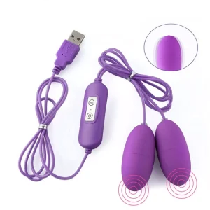 Vibrating Eggs Purple Silicone Lipstick Vibrator