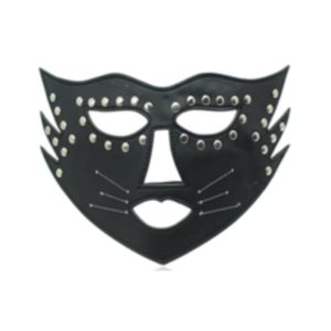 Whiskers Eye Mask Leather Harness