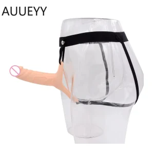 Big Dildo Pants Penis Sleeve Enlarger Extender Strapon Harness Wearable dildo panties for Men Strap on Sex Toys for Gay Panty Style Strap-On