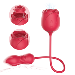 Sucking Flower 5 Rose Shaped Vibrator Multi Use Vibrator