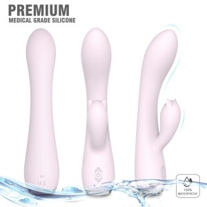 Rampant Rabbit Vibrator 5 Inch Lollipop Double Ended Vibrator with Tongue