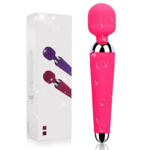 Massage Head Vibrator Pink Double Dildo Vibrator
