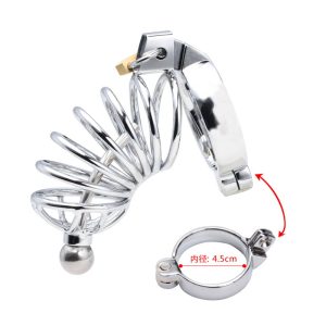 Wow PrecisionLock Catheter Chastity Cage Electric Shock Pulse Ball