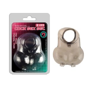 TPE Cock Ring SteelBound Catheter Chastity Cage