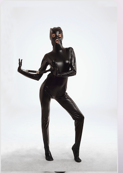 Cat Suit - Full Body Latex Outfit tank top with tights