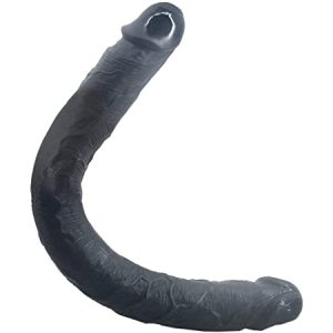 18.5 Inch Black Mamba Double Ended Bobbles Dick