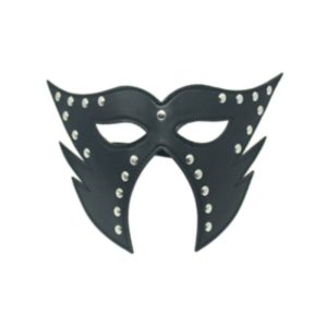 Long Black Eye Mask Sleeveless and Cutout Bodystocking