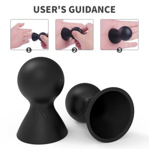 Suction Cup Massager Sex Toy silver color nipple clamp