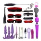 21-Piece BDSM Bondage Collection – Black, Red, Pink, Purple Essentials for Every Fantasy