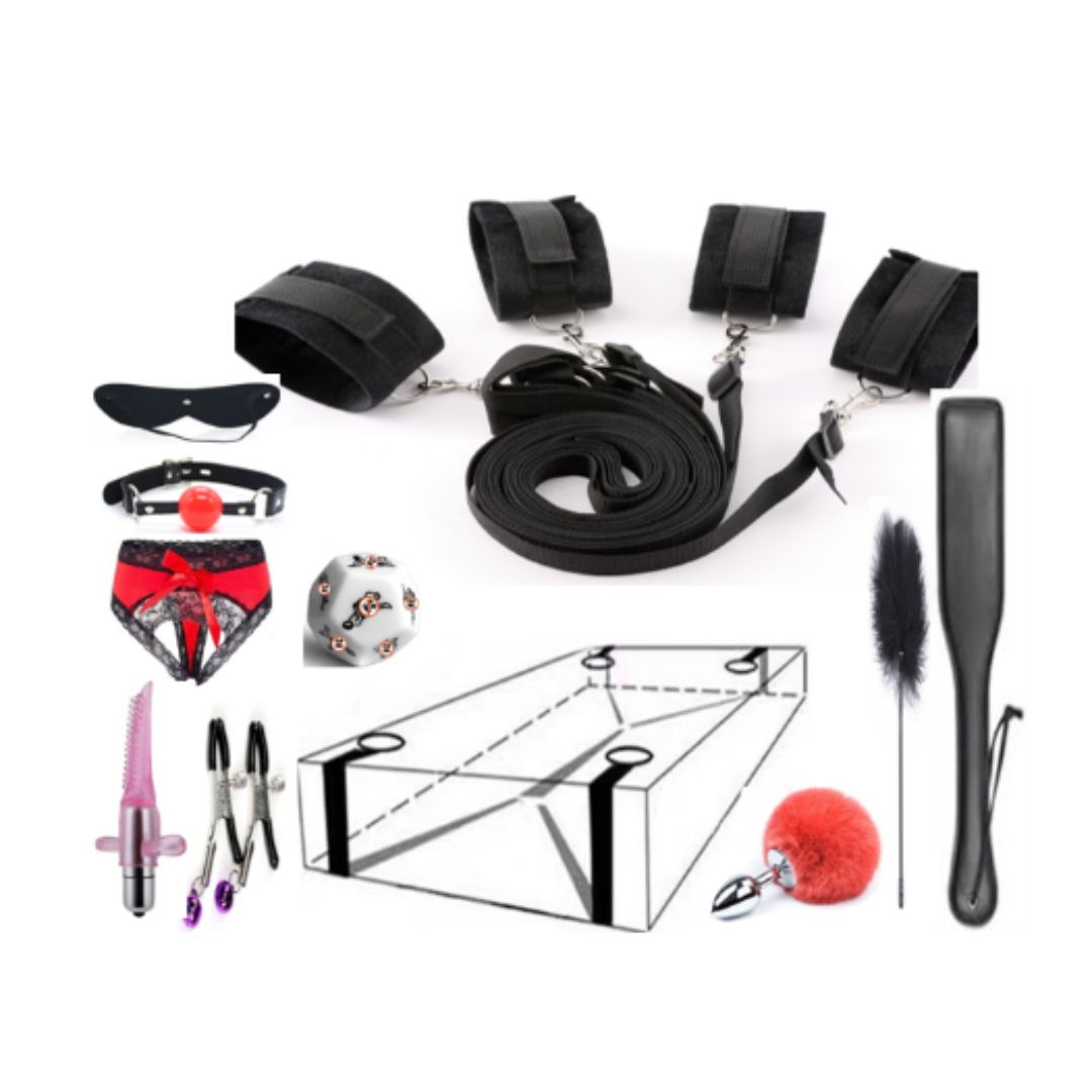 Restrained Revelations 10-Piece Bondage Set