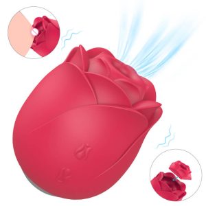 Sucking Flower 2 Rose Shaped Vibrator Multi Use Vibrator