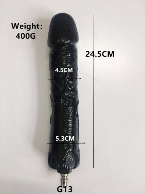 Black Dildo - Sex Machine Attachment Long Purple