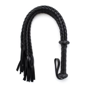 Short Flogger Winered Leather Bondage Set