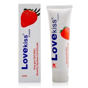 LoveKiss Strawberry Lubricant 100ml Lube Ass Masturbator