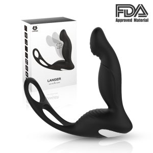 Men's Prostate Vibrator & Cock Ring APP Controlled Thrusting Anal Plug