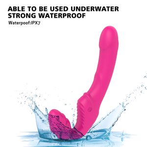 Double Ended Vibrator Lube Big Anal Plug