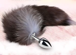 Fox Tail Unusual Metal Booty Plug Vibrating Butt PLug