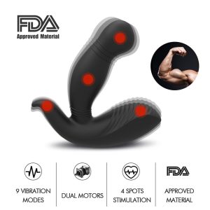 Megatron Mens Butt Plug Vibrator Black Feline