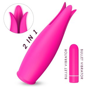 Flower Tongue Vibrator - 2-in-1 Clitoris Stimulator by S-Hande Vibrating Underwear Dubai