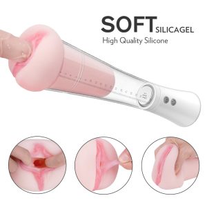 Sucking Fleshlight Vith Vibrations Disposable Pleasure Penis Sleeve