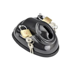 Prisoner Chastity Lock Silicone BDSM Bed Straps Sexy Set