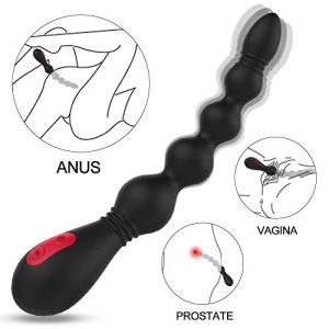 Anal Beads Vibrator Double Steel Ball