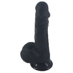 Double Layer Danny G Spot Black Dildo 8.46 Inch Rompin Rabbit Vibrator