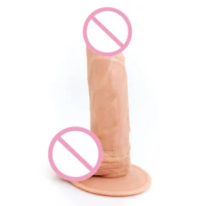 Small Leilong PVC dildo with balls and suction cup LuxStretch Vibe Dildo