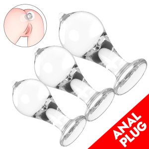 Acrylic Anal Plug LuxStretch Vibe Dildo