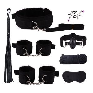 BDSM, fetishes, fantasies, fatal attraction Winered Leather Bondage Set